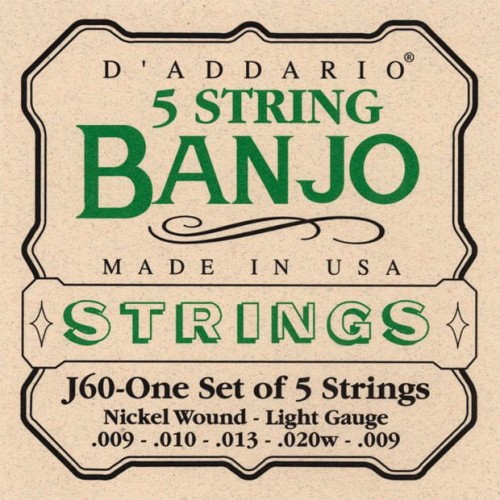 Struny do banjo D'addario J60