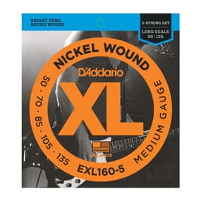 D'addario EXL160-5  50-135 – struny do gitary basowej 5-strunowej