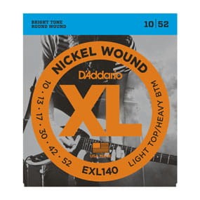 D'Addario EXL140 10-52 – struny do gitary elektrycznej