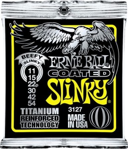 Ernie Ball Coated Titanium 11-54  /3127/ - struny do gitary elektrycznej