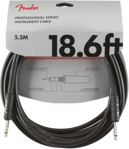 Fender Professional Series 18,6 ft Black - kabel instrumentalny 5,5 m