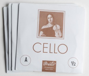 Struny do wiolonczeli Presto  1/2