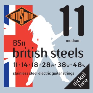Rotosound BS11 British Steels 11-48 – struny do gitary elektrycznej
