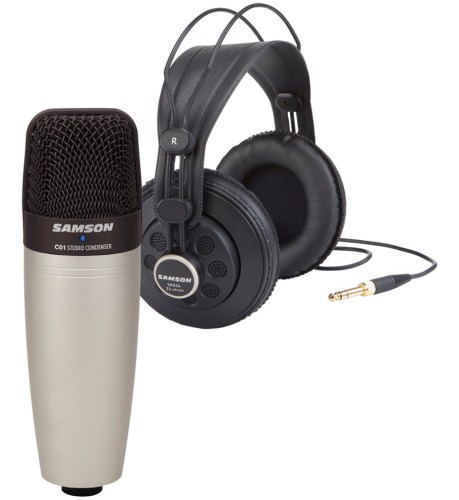 Samson C01/SR850 – mikrofon pojemnościowy + słuchawki SR850
