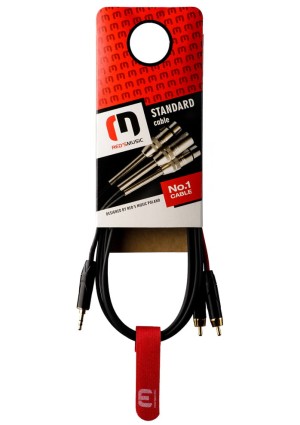 Kabel audio Red's Music AU1630BX – mini Jack stereo 3,5 mm / 2 x RCA – 3 m