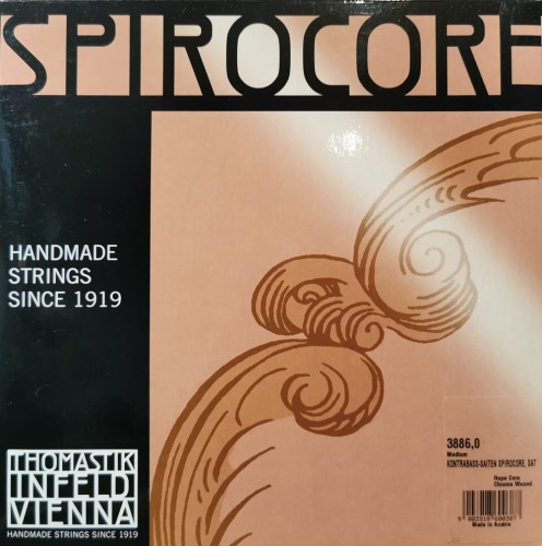 Struny do kontrabasu 3/4 Thomastik Spirocore Solo 3886,0 solowe
