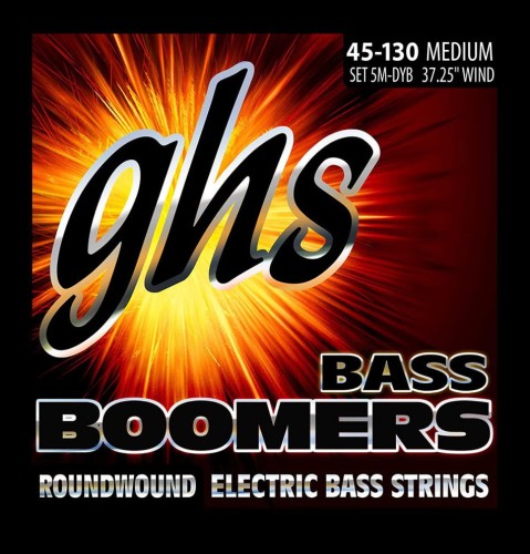 GHS Bass Boomers 5M-DYB Medium 45-130 – struny do gitary basowej 5-strunowej