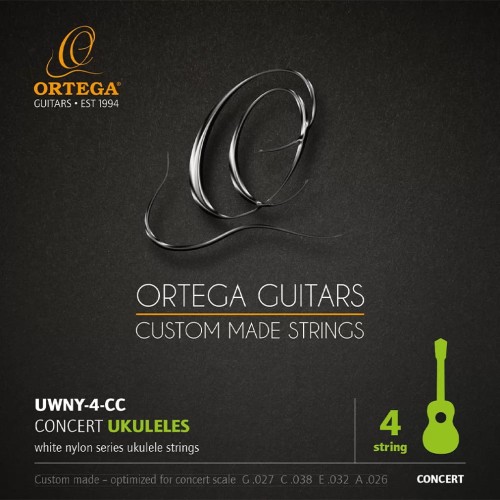 Struny do ukulele koncertowego Ortega UWNY-4-CC