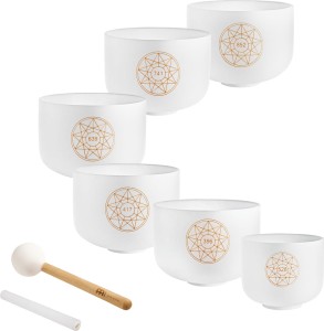 Misy medytacyjne Meinl Sonic Energy Solfeggio Crystal Singing Bowl Set SOLCSBSET