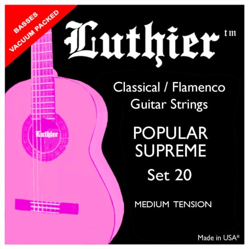 Luthier LU-20 Popular Supreme Set 20 – struny do gitary klasycznej
