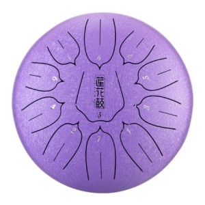 Hluru Huashu Lotus Tongue Drum THL11-12-Lavender – steel tongue drum