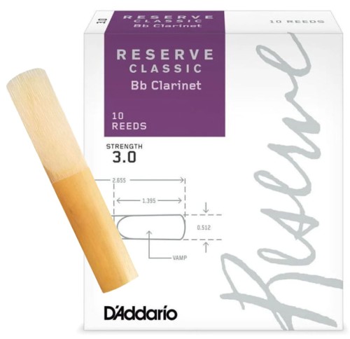 Stroik do klarnetu Bb D’Addario Reserve Classic – 3