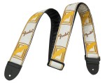 Fender Monogrammed White/Brown/Yellow pasek do gitary 