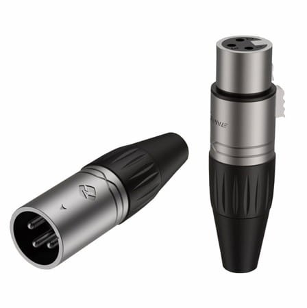 Roxtone XP3FM - wtyk XLR 3 Pin żeński RX3FP / wtyk XLR 3 Pin męski RX3MP (komplet)