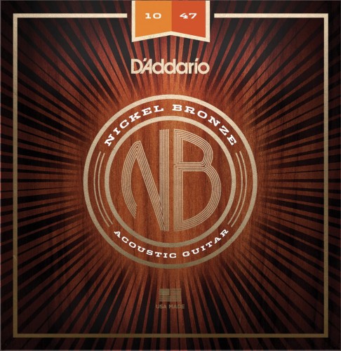 D'Addario NB1047 Nickel Bronze 10-47 struny do gitary akustycznej