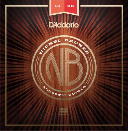 D'Addario NB1356 Nickel Bronze 13-56 struny do gitary akustycznej