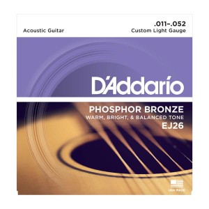 D'addario EJ26 11-52 – struny do gitary akustycznej