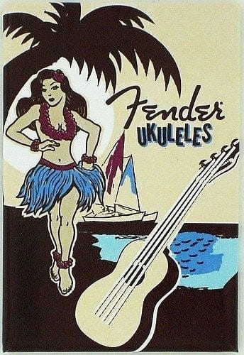 Magnes Fender Hula Girl Waikiki 