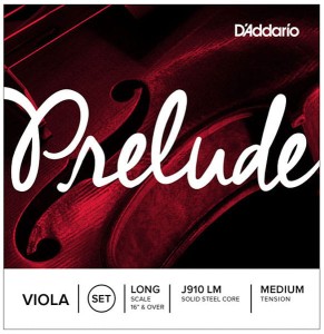 Struny do altówki D'addario Prelude J910 LM