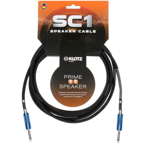 Kabel głośnikowy Klotz SC1-PP02SW – Jack / Jack 2 x 1,5 mm 2m