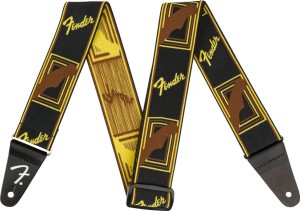 Fender Weighless Monogram Strap B/Y/B pasek do gitary  