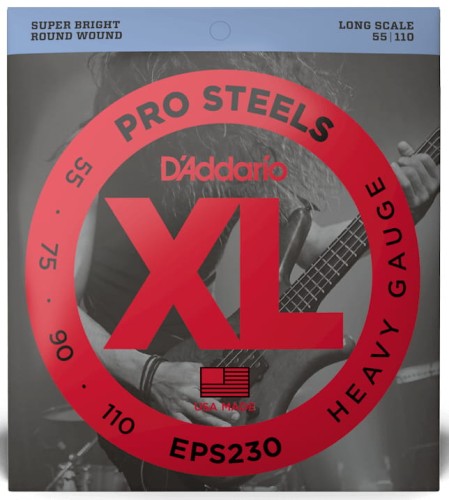 D'addario EPS230 XL Pro Steels 55-110 – struny do gitary basowej