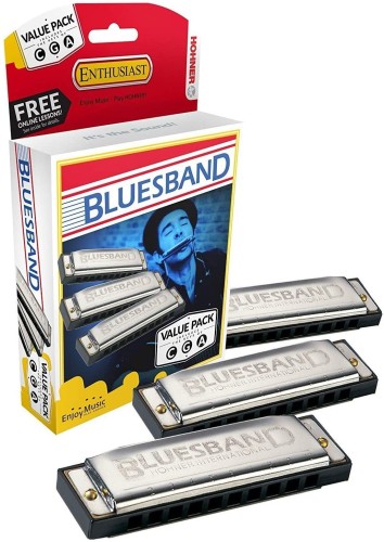 Hohner Blues Band Set C, G, A – zestaw 3 harmonijek ustnych