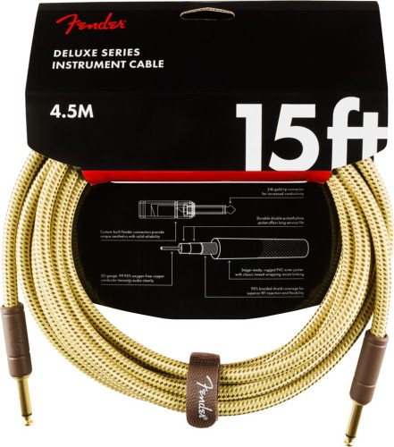 Fender Deluxe 15’ Tweed - kabel instrumentalny 4,5 m