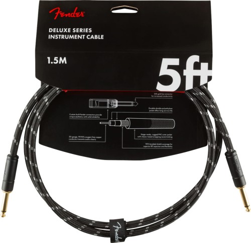 Fender Deluxe 5’ Black Tweed - kabel instrumentalny 1,5 m