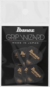 Kostki do gitary Ibanez Grip Wizard Sand Grip Medium 0,8 mm PPA16MSG-BK - zestaw 6 szt.
