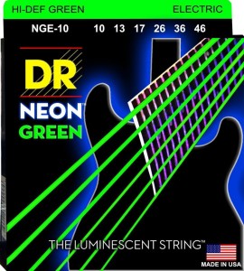 DR NGE-10 Neon Green 10-46 – struny do gitary elektrycznej