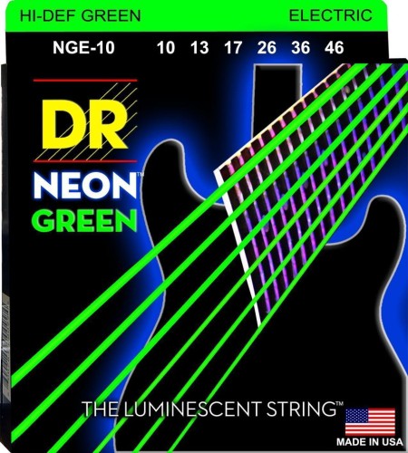 DR NGE-10 Neon Green 10-46 – struny do gitary elektrycznej