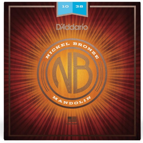 Struny do mandoliny D’addario Nickel Bronze NBM1038 Light 10-38