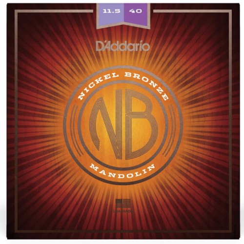 Struny do mandoliny D’addario Nickel Bronze NBM11540 Custom Medium 11,5-40