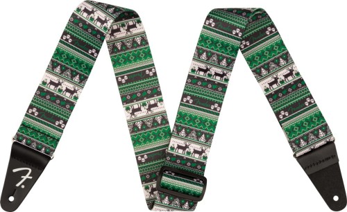 Fender Ugly Christmas Sweater Strap Green Fair Isle – pasek do gitary