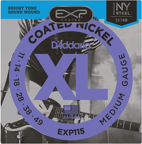 D'Addario EXP115 Medium 11-49 – struny do gitary elektrycznej