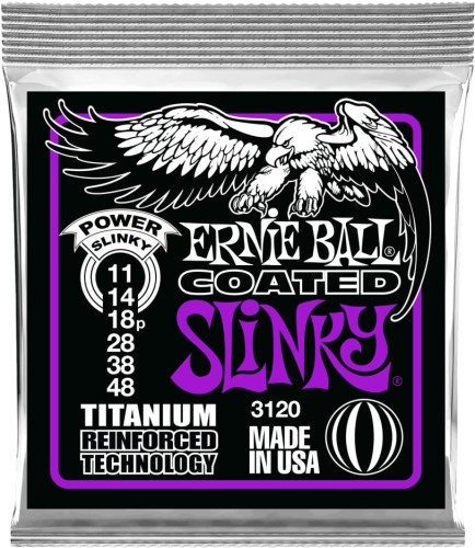 Ernie Ball Coated Titanium 11-48 /3120/ – struny do gitary elektrycznej