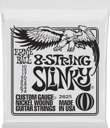 Ernie Ball 10-74 8-String Slinky /2625/ – struny do gitary elektrycznej 8-strunowej