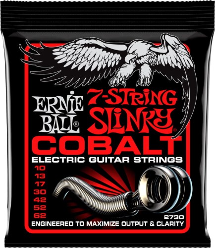 Ernie Ball Cobalt 10-62 7-String Slinky /2730/ – struny do gitary elektrycznej 7-strunowej