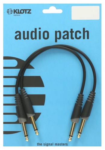 Klotz AU-JJ0015 – kabel do efektów (złączka audio) 15 cm prosty (2 szt.)