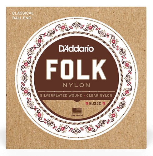 D'Addario Folk EJ32C – struny do gitary klasycznej