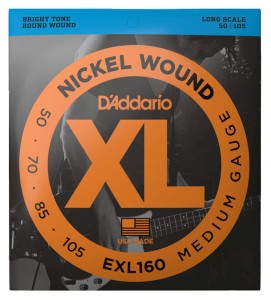 D'Addario EXL160 50-105 – struny do gitary basowej