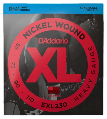 D'Addario EXL230 55-110 – struny do gitary basowej