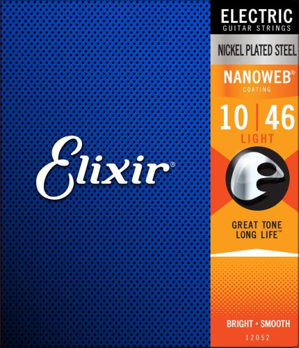 Elixir NANOWEB 10-46 Light – struny do gitary elektrycznej