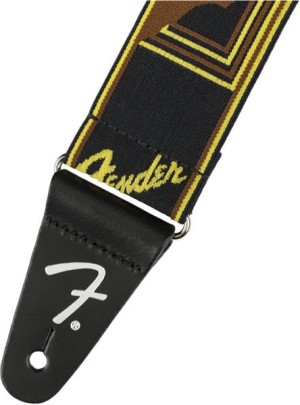 Fender Weighless Monogram Strap B/Y/B pasek do gitary  