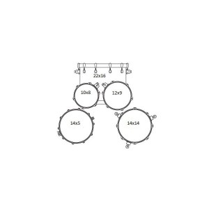Mapex Tornado TND5044TC DR – zestaw perkusyjny