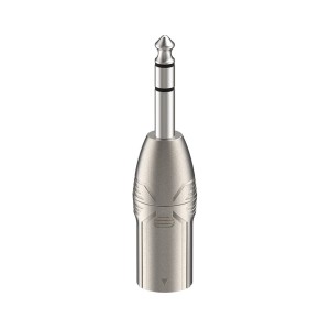 Roxtone RA3XMJM – redukcja jack 6,3 mm stereo – XLR M