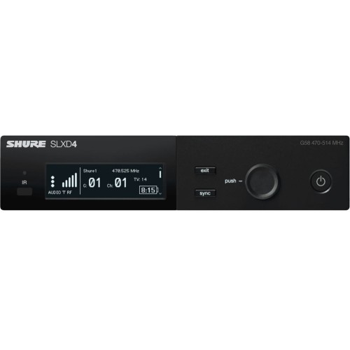 Shure SLXD4E-G59 – odbiornik cyfrowego systemu bezprzewodowego SLX-D
