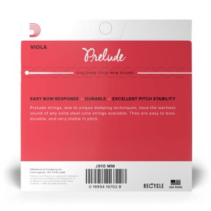 Struny do altówki D'addario Prelude J910 MM