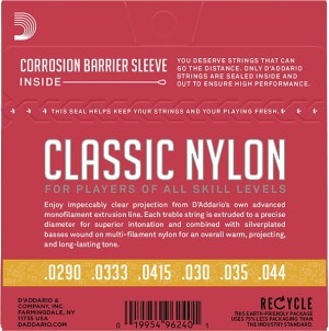 D'addario EJ27N 3/4 – struny do gitary klasycznej